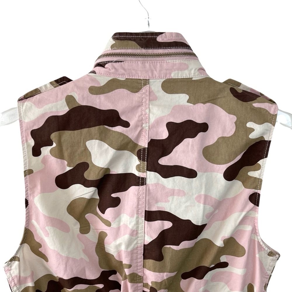 Love Tree Safari Pink Camouflage Military Anorak Vest - Picture 8 of 16